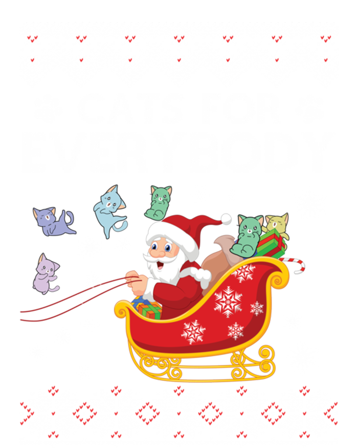 Cats For Everybody Christmas Ugly Cat Funny Xmas Meaningful Gift Ladies Essential Tank