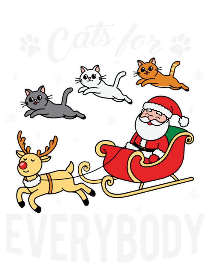 Cats For Everybody Santa’S Sleigh Christmas Funny Xmas Gift Sweatshirt Cinch Pack Bag