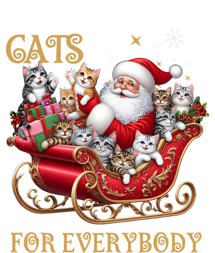 Cats For Everybody Xmas Funny Christmas Santa Gift T-Shirt