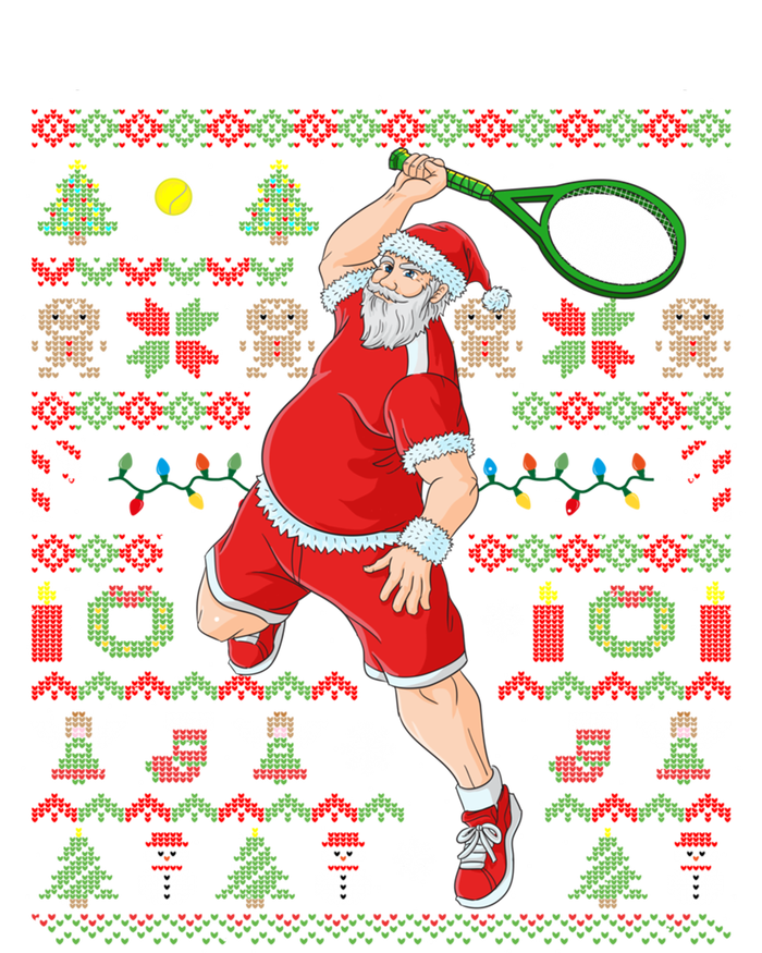 Ugly Christmas Tennis Player Santa Claus Gift Valucap Bio-Washed Visor