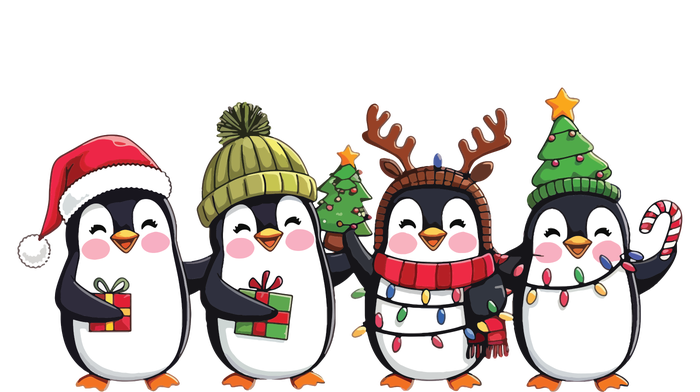 Penguin Merry Christmas Sweatshirt Cute Penguin Xmas Light T-Shirt