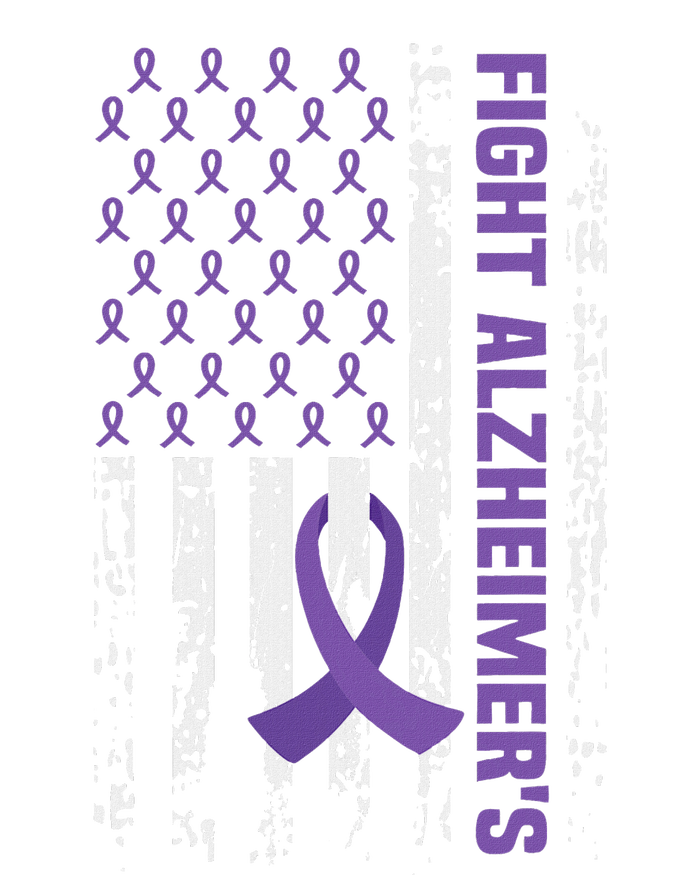 End AlzheimerS Purple Ribbon Alzheimers Awareness Performance Long Sleeve Polo