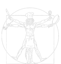 Chef Vitruvian Man Da Vinci Funny Cooking Gift T-Shirt