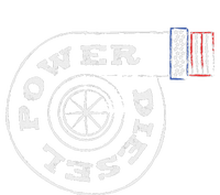 Diesel Power Usa Flag Turbo Turbocharger V-Neck T-Shirt