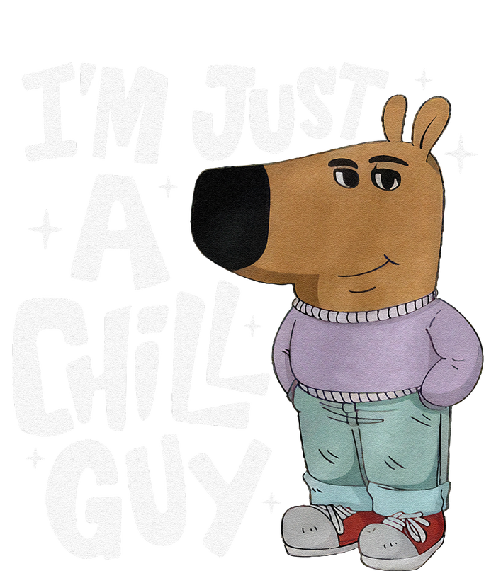 My New Character Is A Chill Guy Funny I Am Just A Chill Guy Gift Pom Pom 12in Knit Beanie