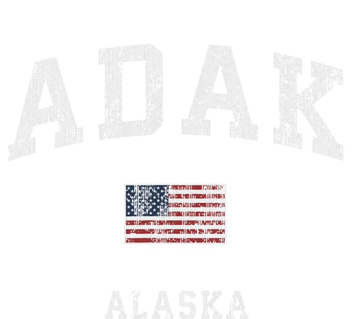 Adak Alaska Ak Vintage American Flag Sports Design Baby Bodysuit