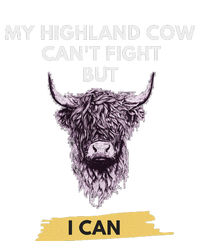 My Highland Cow CanT Fight But I Can Funny Highland Cow Drawstring Bag