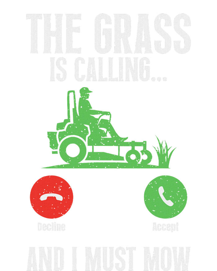 The Grass Is Calling And I Must Mow Landscaper V-Neck T-Shirt