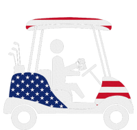 Golfing Beer Drinker Usa American Flag Golf Cart Gift T-Shirt