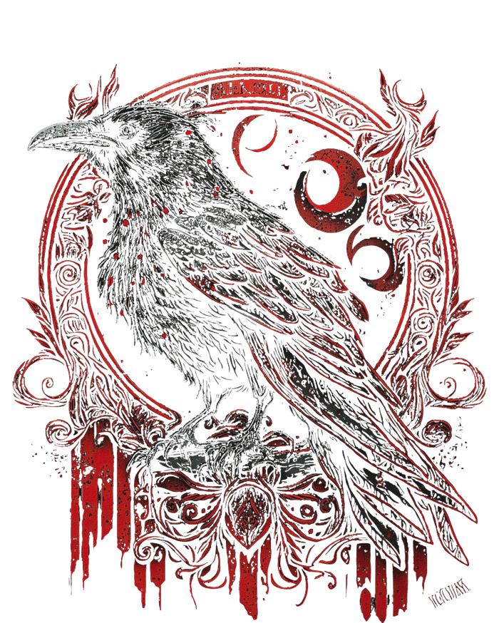 Odins Raven Northman Valhalla Norse Mythology T-Shirt