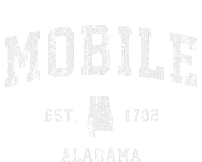 Mobile Alabama Al Vintage Athletic Sports Design Long Sleeve Pajama Set