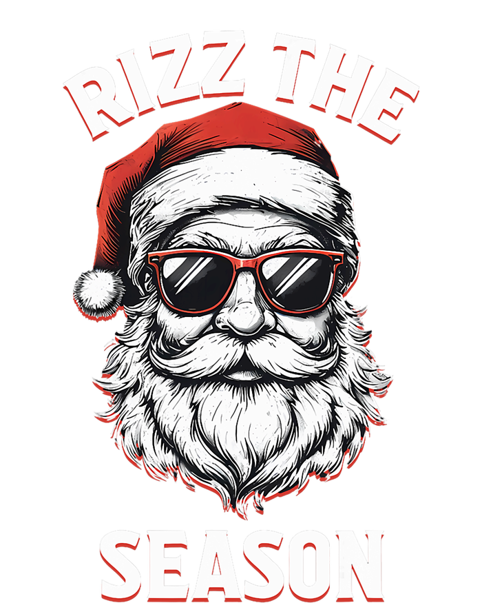 Rizz The Season Silly Christmas Funny Santa Hoodie