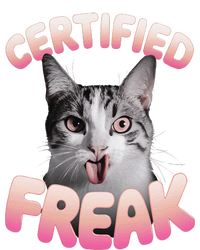 Cat Meme Certified Freak Eat Cement Cursed Cat Funny T-Shirt