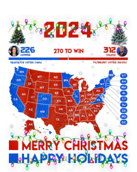 2024 Electoral Map Merry Christmas Trump Landslide Holiday Long Sleeve Pajama Set