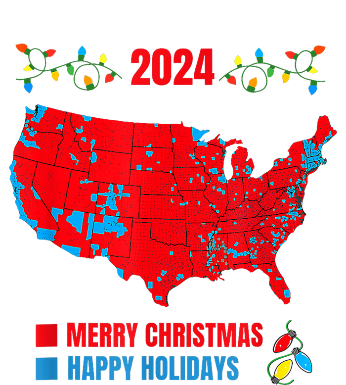 2024 Electoral Map Merry Christmas Trump Landslide Holiday Pajama Set