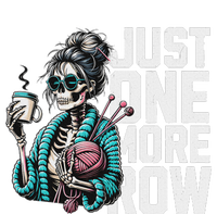 Skeleton Crocheting Knitting Lover Just One More Row T-Shirt