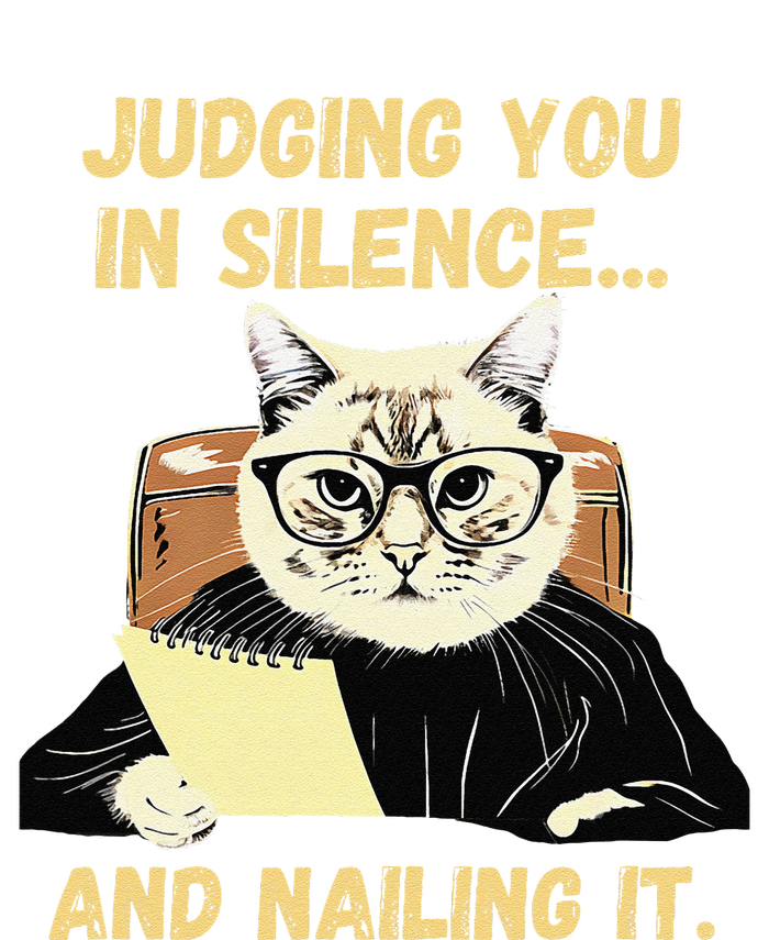 Sarcastic Funny Cat Judging You In Silence And Nailing It T-Shirt