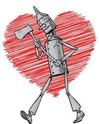 I Love You Wizard Of Oz Tin Man Scribble Heart Sustainable Beanie