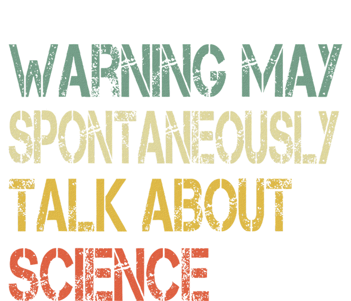 Retro Funny Scientist Warning May Talk About Science Teacher 7-Panel Snapback Hat