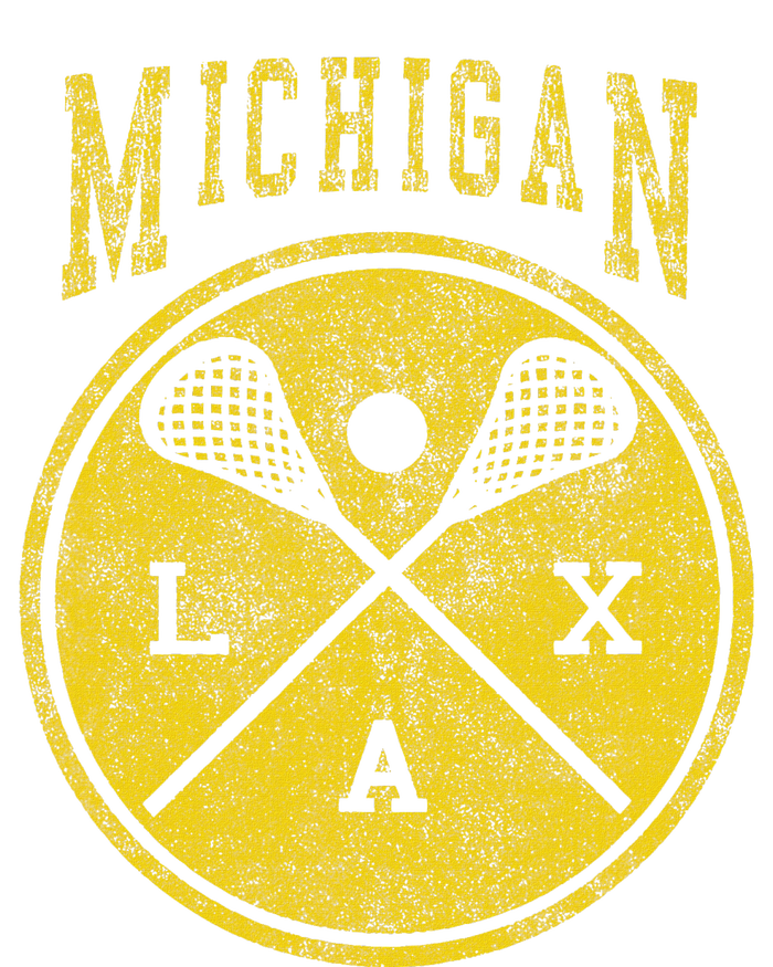 Vintage Michigan Lacrosse Distressed Lax T-Shirt