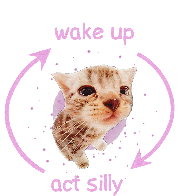 Cats Wake Up Act Silly Cat Meme Certified Freak Funny T-Shirt