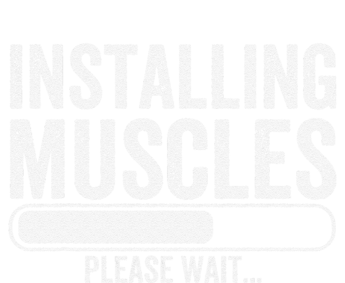 Funny Panda Installing Muscles Please Wait Gym Fitness T-Shirt