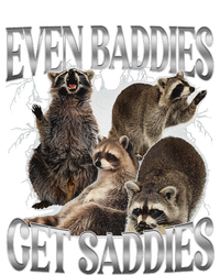 Even Baddies Get Saddies Raccoon Funny Oddly Specific Meme High Crown Mesh Back Trucker Hat