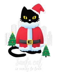 Christmas Cat Cute Humor Santa Is Coming To Town Cat Lover Softstyle Adult Sport Polo