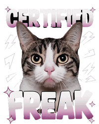 Cat Meme Certified Freak Eat Cement Cursed Cat Funny T-Shirt