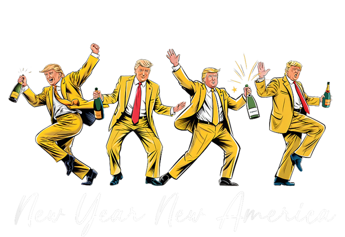 Funny Trump Dance New Year Eve Trump New Year Party 2025 Sweatshirt