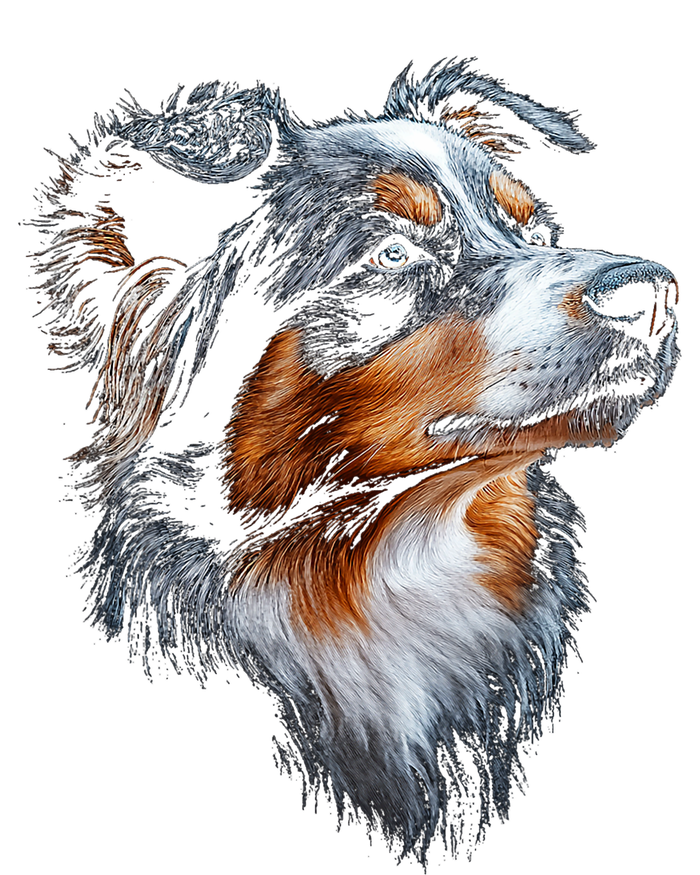 Australian Shepherd Dog Pet Artwork Australian Shepherd Valucap Bio-Washed Visor