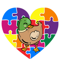 Autism Awareness Duck Heart ValentineS Day Puzzle Piece Mousepad