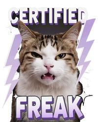 Cat Meme Certified Freak Eat Cement Cursed Cat Funny T-Shirt