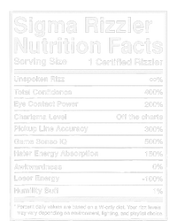 Sigma Rizzler Nutrition Facts W Rizz Meme Funny Gen Z T-Shirt