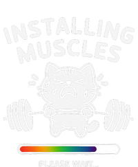 Installing Muscles Please Wait Cat Workout Gym Fitness T-Shirt