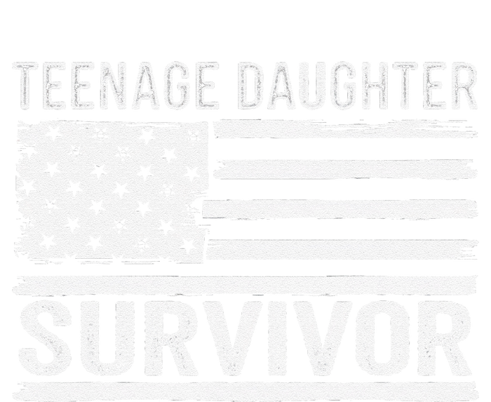 Teenage Daughter Survivor Vintage Dad Mom FatherS Day T-Shirt