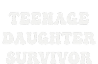 Teenage Daughter Survivor Teenager Dad Mom Groovy FatherS T-Shirt