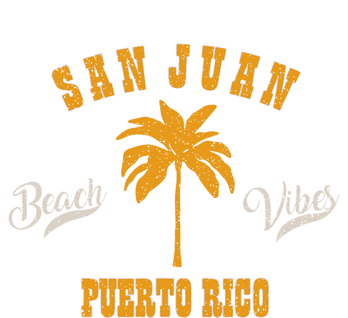 San Juan Puerto Rico Tropical Pam Tree Beach Vibes Retro T-Shirt