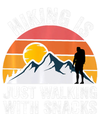 Hiking Is Just Walking With Snacks Hiking Humor Funny Saying Long Sleeve Pajama Set