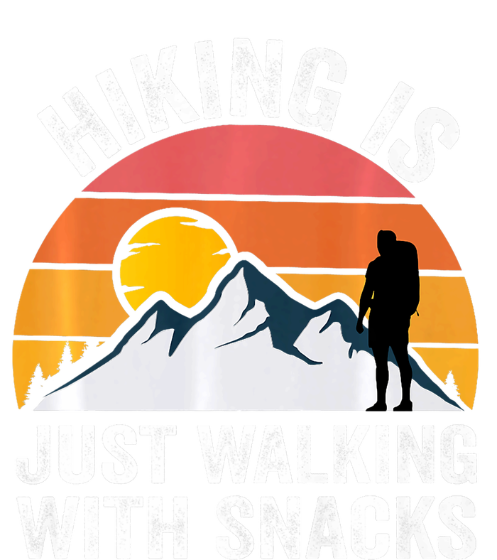 Hiking Is Just Walking With Snacks Hiking Humor Funny Saying Long Sleeve Pajama Set