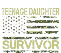 Funny Teenage Daughter Survivor Usa Flag Military T-Shirt