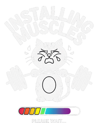 Installing Muscles Please Wait Cat Workout Gym Fitness T-Shirt