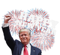 Sarcastic Trump Happy New Year 2025 Fireworks Director White Cooling Performance Long Sleeve Crew