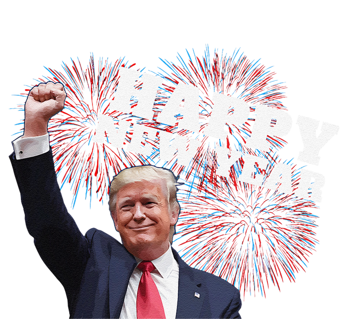 Sarcastic Trump Happy New Year 2025 Fireworks Director White Cooling Performance Long Sleeve Crew