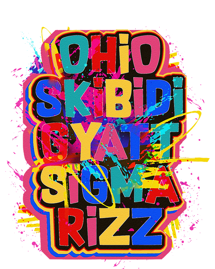 Skibid.I Rizz Gyatt Ohio Sigma Funny Rizzler Gift Toilet Meme T-Shirt