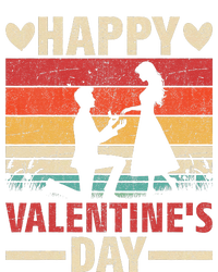 Retro Vintage Happy ValentineS Day Proposal Silhouette T-Shirt