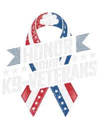 Honor Our K9 Veterans Usa Flag Ribbon Tribute T-Shirt