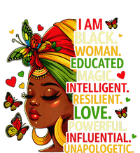 I Am Black Woman Educated Magic Intelligent Melanin T-Shirt