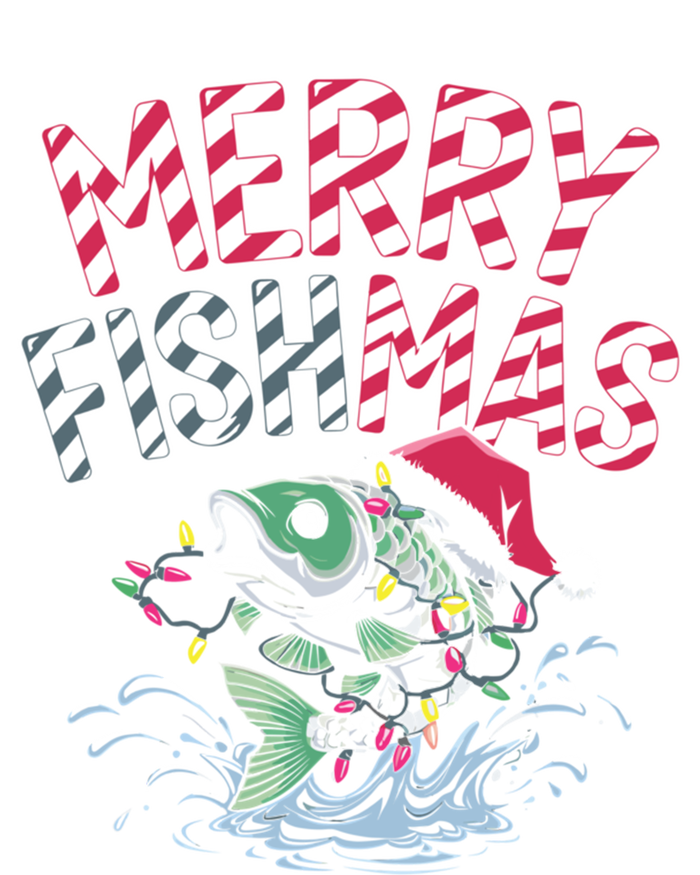 Merry Fishmas Santa Fishing Lovers Funny Fisher Christmas Gift T-Shirt