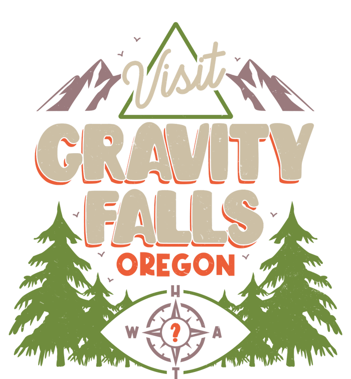 Funny Visit Gravity Falls Oregon V-Neck T-Shirt